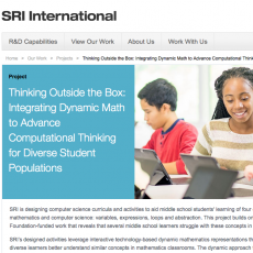 Thinking Outside the Box: Integrating Dynamic Mathematics to Advance Computational Thinking for Diverse Student Populations